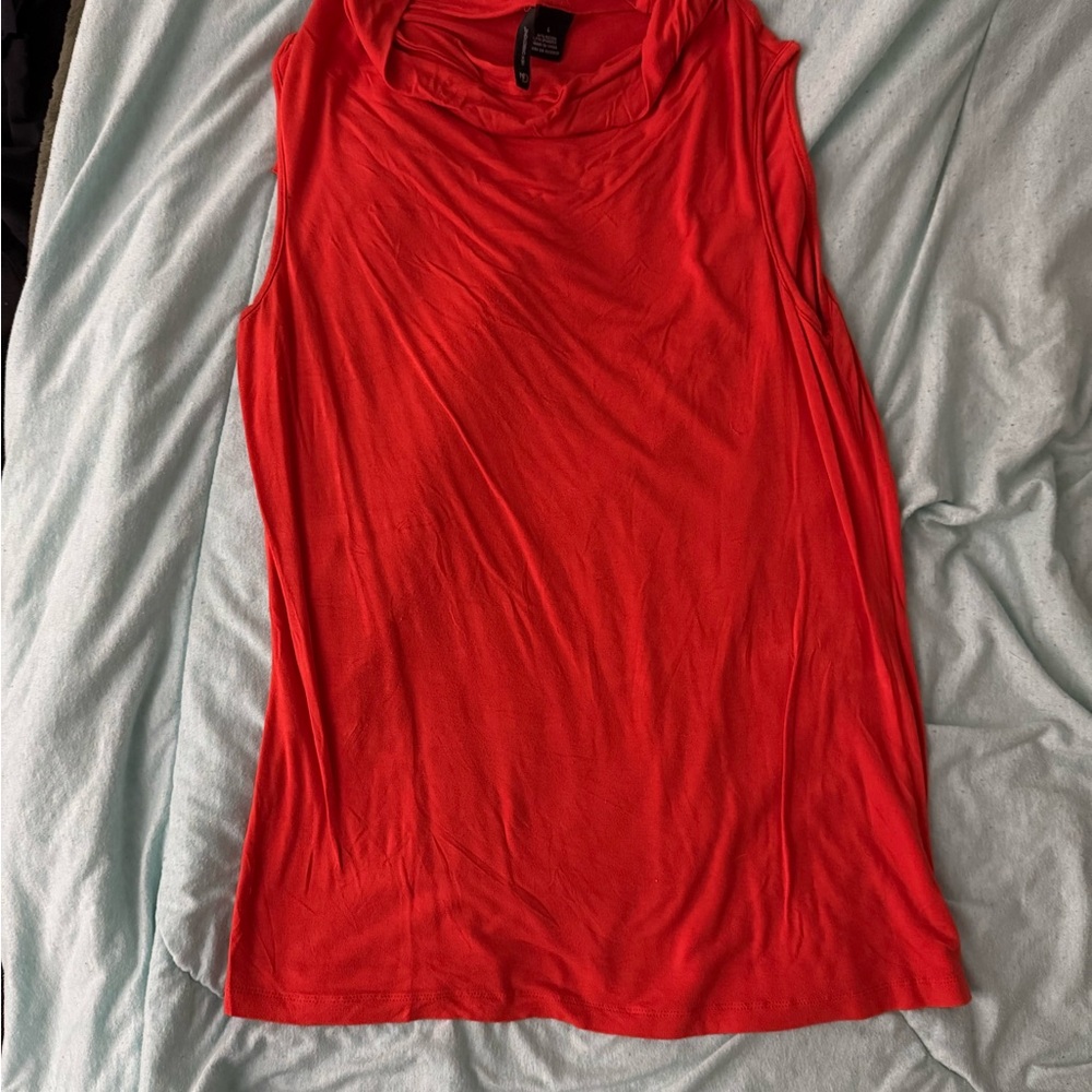 Sleeveless Red Top
